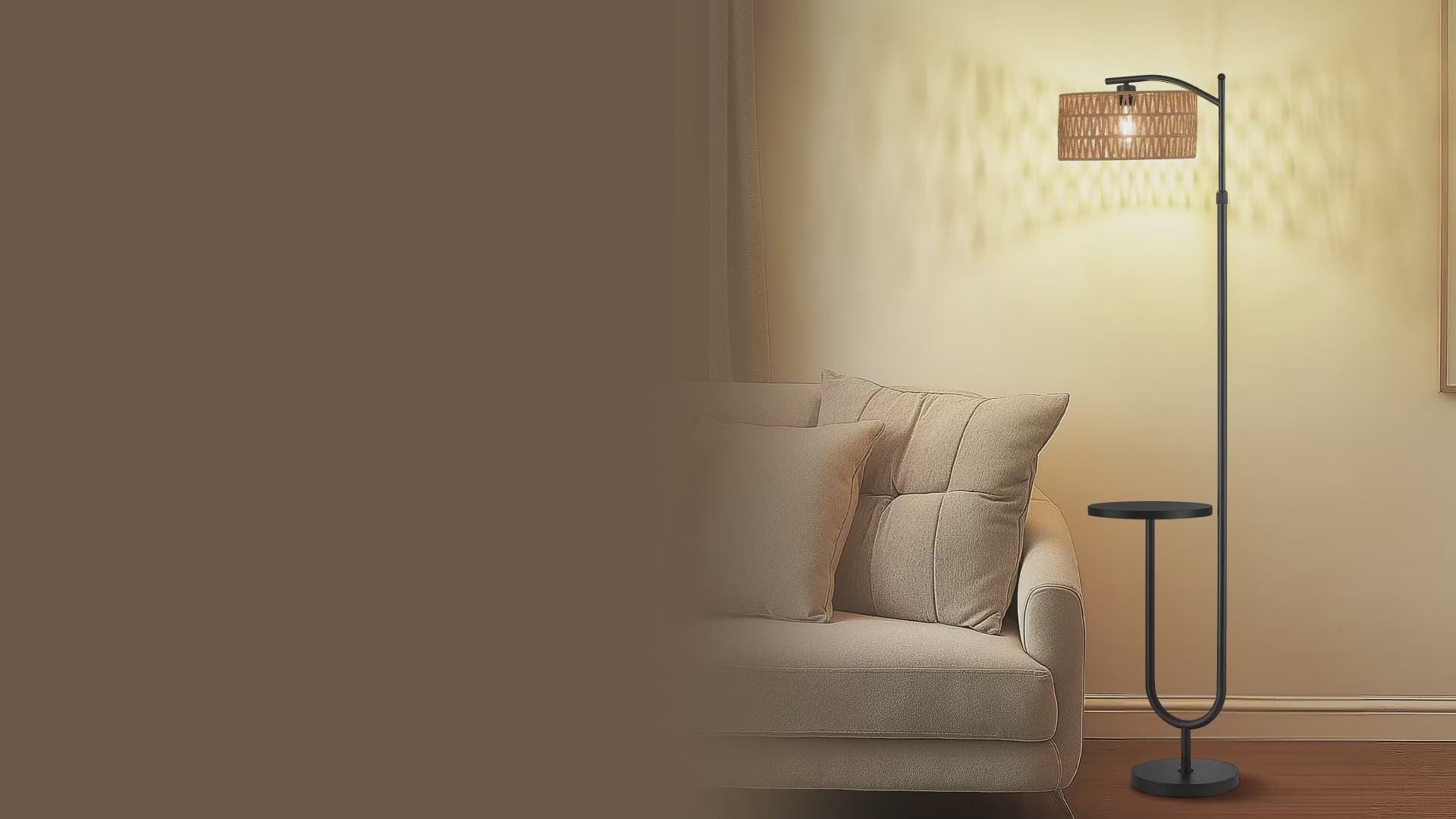 HiBay Stehlampe 2 Flammig Holz – Video 2