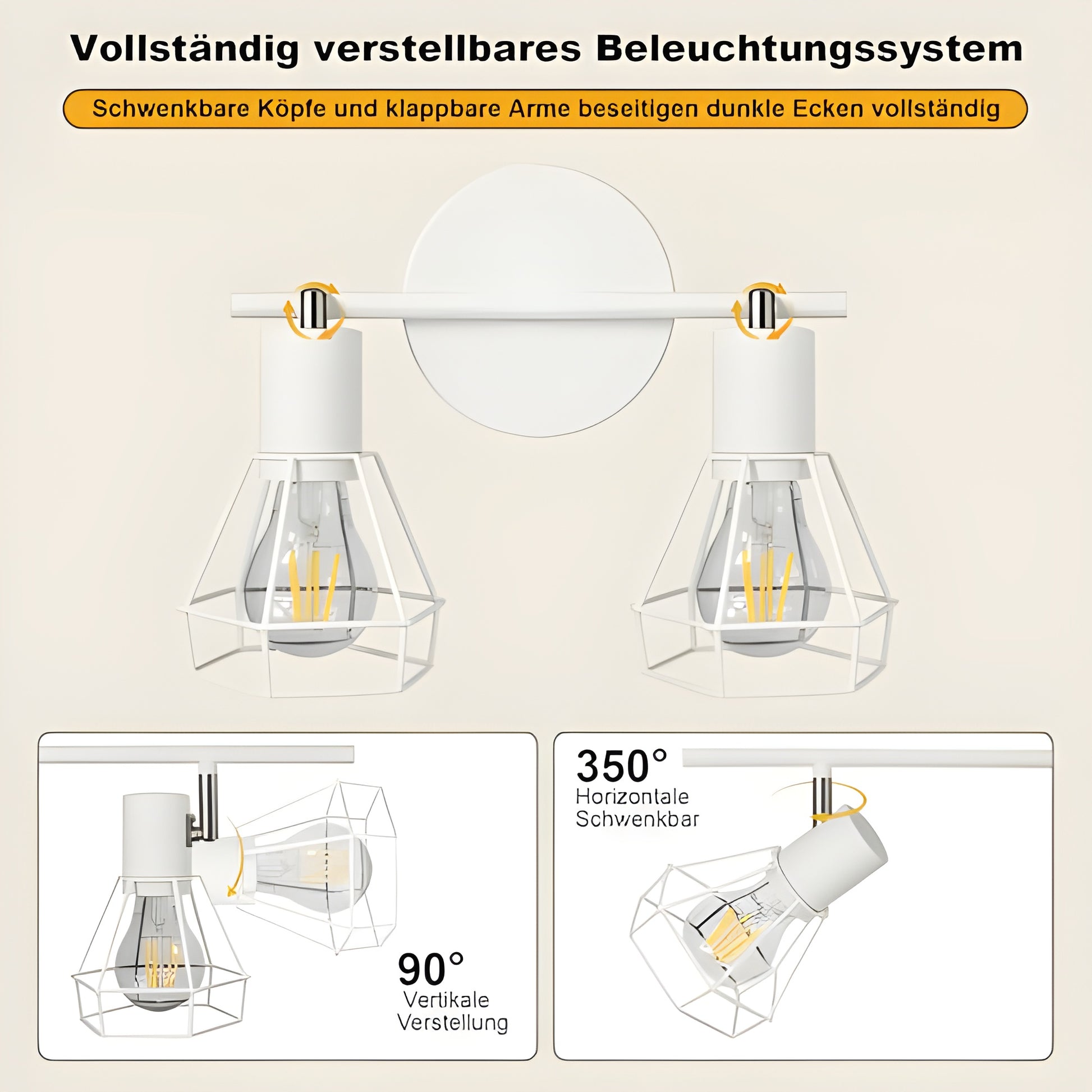 HiBay Diamant Weiß 2 Flammig – Bild 2 #2 Flammig