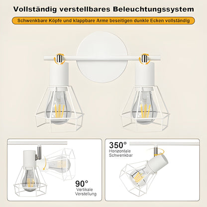 HiBay Diamant Weiß 2 Flammig – Bild 2 #Weiß Matt #2 Flammig