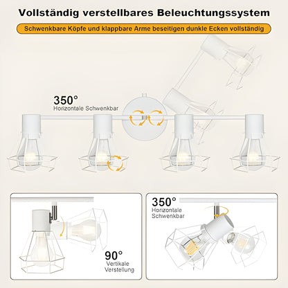 HiBay Diamant Weiß 4 Flammig – Bild 2 #Weiß Matt #4 Flammig