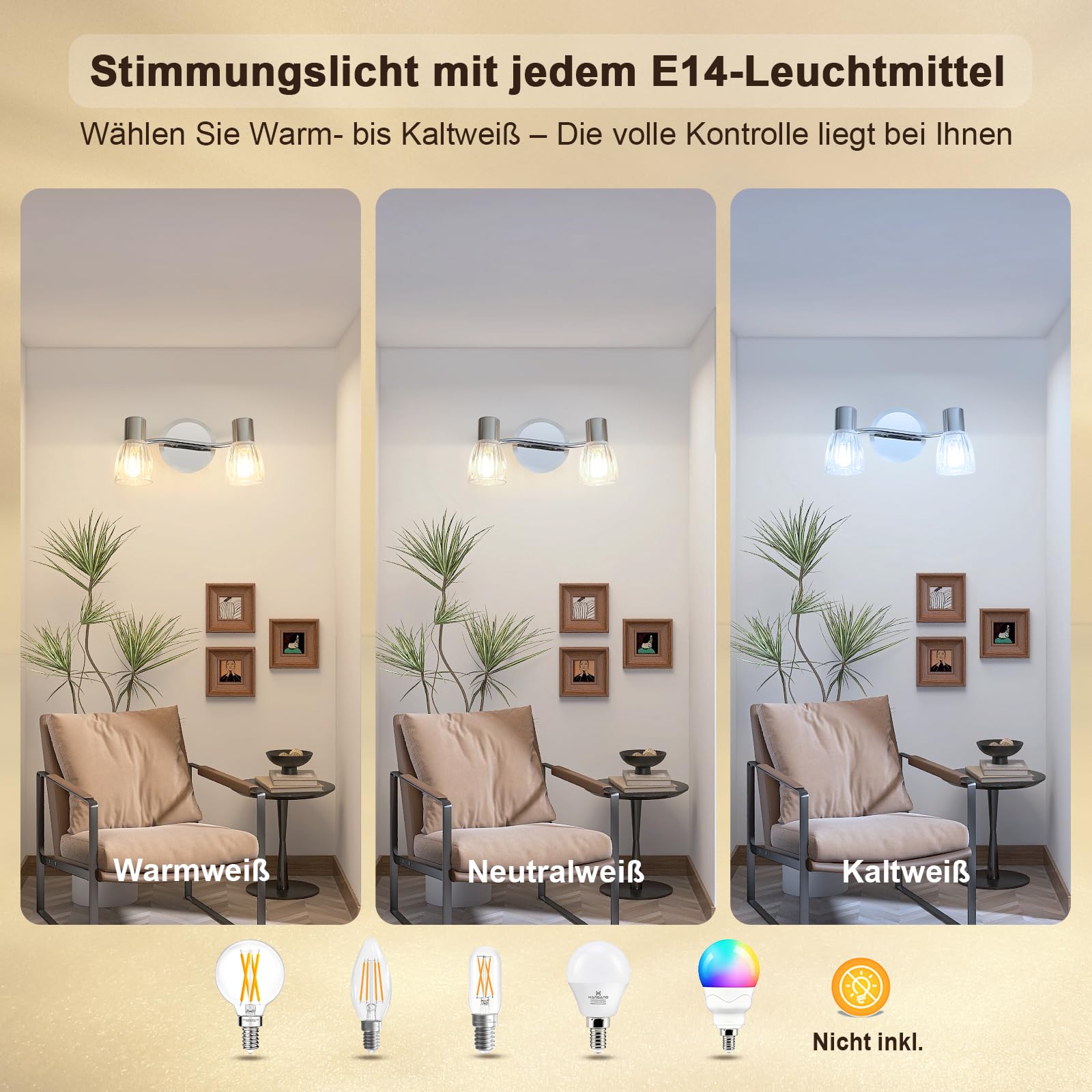 Unikcst Streifenglas Chrom 2 Flammig – Bild 6 #2 Flammig