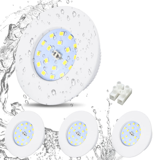 HiBay LED Einbaustrahler 5W IP44 Ultra Flach – Bild 41 #Weiß #Warmweiß 3000K #4er Set