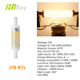 R7S LED 78mm 5W Nicht Dimmbar, J78 Doppelende Lineare Reflektorlampe, Warmweiß 3000K, 2er Pack