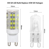 G9 LED-Stiftsockellampe, 5W = 40W 480lm led Lampe, warmweiß kaltweiß, 230V, 5 Stück