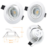 LED Einbaustrahler | Einbauleuchte 4er SET | 6W inkl.Led Modul dimmbar