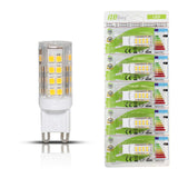 LED SMD Stiftsockellampe G9 5W klar, warmweiß 3000K, kaltweiß 6500K, 230V, 10 Stück