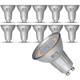 10 Stück LED Glas Reflektor, Dimmbar GU10 5W = 50W 400lm, Warmweiß/ Neutralweiß, 230V 120°