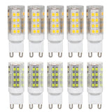 LED SMD Stiftsockellampe G9 5W klar, warmweiß 3000K, kaltweiß 6500K, 230V, 10 Stück