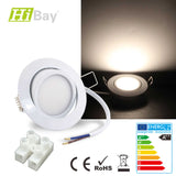 LED Einbaulampe 3.5W weiß schwenkbar 230V Deckenleuchte 4/8/12er-Set,