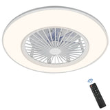 LED-Deckenventilator mit Licht | Dimmbar Mit Fernbedienung | Weiß | 32W 230V, 2700K - 5000K