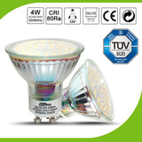 LED GU10 Leuchtmittel, Glas Reflektor, 4W 400lm 230v, 120° Reflektorlampen, 10 Stück