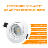 LED Einbaustrahler | Einbauleuchte 4er SET | 6W inkl.Led Modul dimmbar