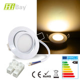 LED Einbaulampe 3.5W weiß schwenkbar 230V Deckenleuchte 4/8/12er-Set,