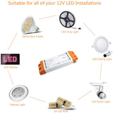LED-Trafo 60W DC 12V 5A, Nicht dimmbar LED Transformator, LED Treiber Netzteil