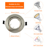 10er Set LED-Einbaustrahler GU10 | 230V | 5W 400lm | Schwenkbar | Rund