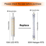 10W R7s LED Leuchtmittel, 850lm, 118mm Strahler, AC 220V-240V