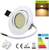 LED Einbauleuchte 4er-Set schwenkbar 4x3.5W 3000K/4500K Weiß