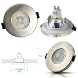 4 LED Einbaustrahler | 230V Bad IP44 Einbauleuchten | Deckenspots Lampe SET