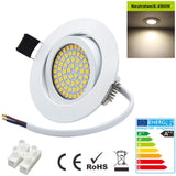 LED Einbauleuchte 4er-Set schwenkbar 4x3.5W 3000K/4500K Weiß