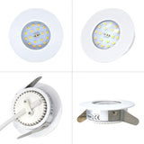 5W LED Deckenstrahler, IP44 Einbaustrahler Badezimmer, Warmweiß / Neutralweiß, 230V 4er-Set