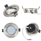LED Einbaustrahler, 5W 450lm Einbauspots, 65mm-75mm 230V, 40° Schwenkbar, 4 Stück