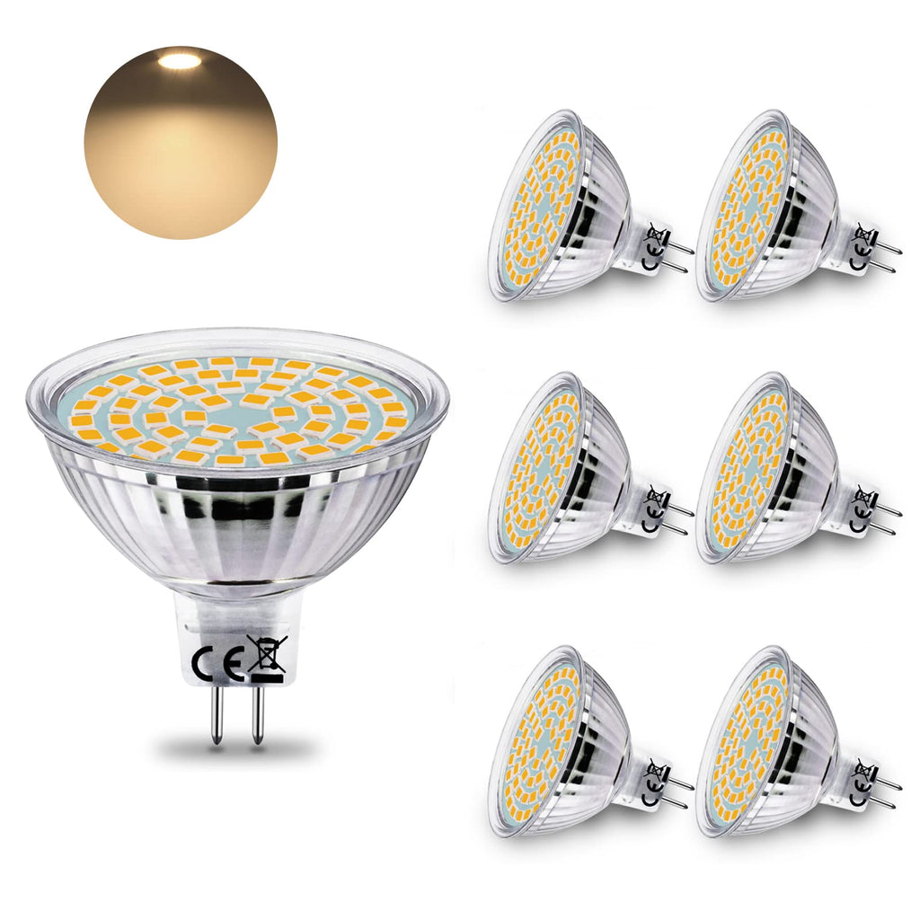 4W MR16 / GU5.3 LED Leuchtmittel, 3000K/4500K, 400lm, 12V 120°, 6 Stüc –  HiBay-LED