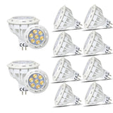 GU5,3/MR16 7W LED-Reflektor, 550lm, 3000K / 4500K, 10er-SET