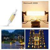 R7S LED 78mm 5W Nicht Dimmbar, J78 Doppelende Lineare Reflektorlampe, Warmweiß 3000K, 2er Pack