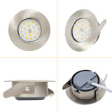 6er Set LED Bad Einbaustrahler | Ultra Flach 5W 3000K/4500K |  Deckenstrahler IP44 500lm