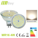 4W MR16 / GU5.3 LED Leuchtmittel, 3000K/4500K, 400lm, 12V 120°, 6 Stück