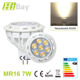 GU5,3/MR16 7W LED-Reflektor, 550lm, 3000K / 4500K, 10er-SET