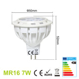 GU5,3/MR16 7W LED-Reflektor, 550lm, 3000K / 4500K, 10er-SET